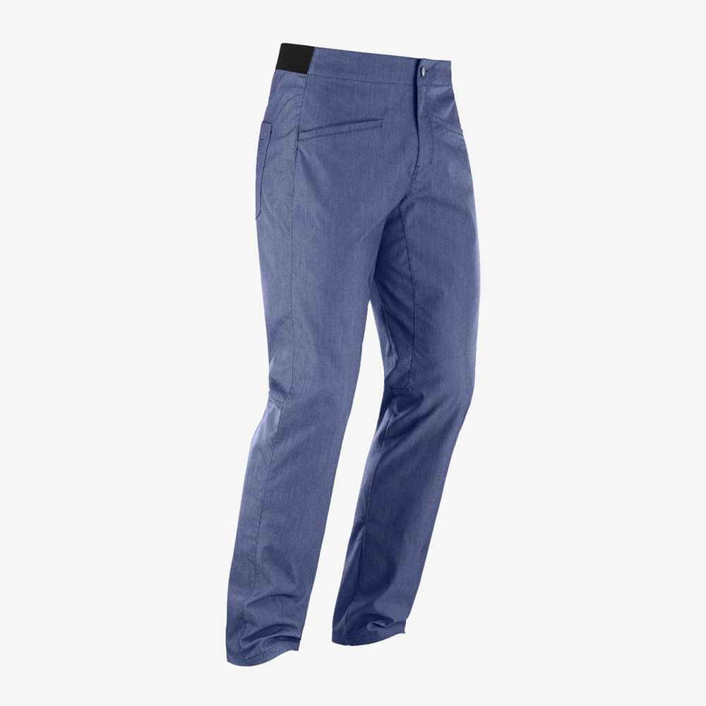 SALOMON WAYFARER TAPERED DENIM Philippines - Men's Pants - Indigo | 189624-JVZ